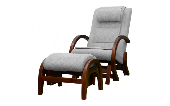 Массажное кресло качалка с пуфом EGO TWIST Plus EG2004 TCFP Серый (TONY13) Массажное кресло качалка с пуфом EGO TWIST Plus EG2004 TCFP Серый (TONY13)